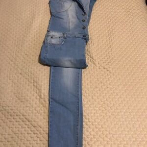 Jean jumper, Never worn, button down front.